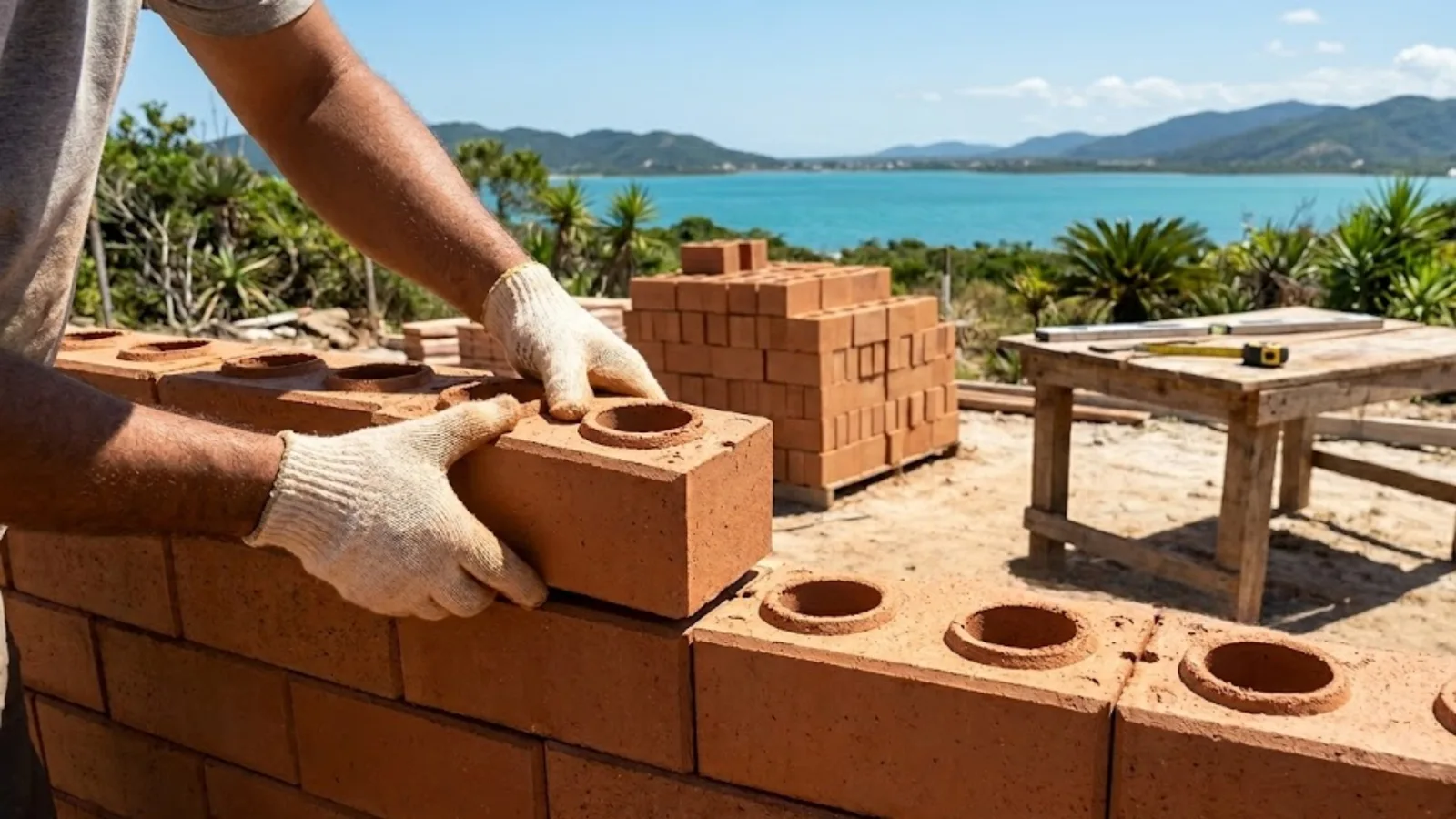 Por que o tijolo ecologico e ideal para o clima litoraneo da Regiao dos Lagos